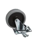 Rubbermaid SMG1011-L2 Caster without Brake, Swivel Plate, 4", Single