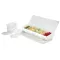 Carlisle SS10702 Condiment Container, With Acrylic Lid, 1-1/4 Pint, Polypropylene, White                                                                                                        