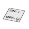 Belshaw T-0051 LABEL ON OFF CE O
