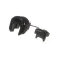RELIEF-STRAIN 7/8&quot;HOLE-BLACK