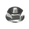 Hex Nut, Flange Lock, 10-32