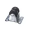 Caster, Dual 2&quot; Wheel, Rigid, 4 Hole Plate