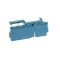 Terminal Block, DIN Rail, Blue, 4MM