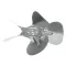 Fan Blade, 8&quot;, 5 Blade, Galvanized