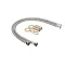 Flex Hose Kit with Nipples/Washer &amp; Nuts, Inlet Supply, 24&quot;, Set of 2
