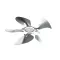Atosa W0301056 Fan Blade, Condensor, Aluminum, 5 Fin