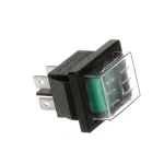 Atosa W0308016 Switch, Rocker, Light Green, DPST