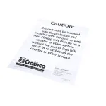 Grindmaster Cecilware W0600073 SHEET, CAUTION RUBBER MAT