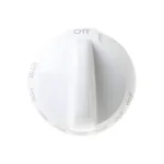 GE Appliance WB03X22704 Knob, Oven Thermostat, Off-200-500-Broil, White, Range