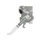 GE Appliance WB14T10093 Handle & Latch Assembly, White, Range