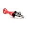 Wilbur Curtis WC-1800HW Faucet Assemly, Red Handle, s-Series, Hot Water
