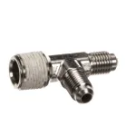 Wilbur Curtis WC-2705 Tee, 1/4 x 1/4 Flare x 3/8 NPT, Plated