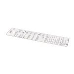 Wilbur Curtis WC-3902 Panel Label/Overlay, Brewing Instructions