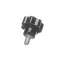 Knob with Threaded Stud, Height Adjustment, Black, ESH-1/EHL-2C
