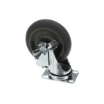 Caster with Brake, Plate Locking, Pack of 2, 5&quot;