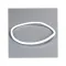 Carlisle XT2550GA02 O-Ring Gasket, For Cateraide Xt2500, Xt5000, Polyethylene, White                                                                                                             
