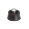 Vollrath XTSA0004 Rubber Foot with Screw, Black, Single