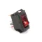 Zesto ZNE911CRB250N Rocker Switch, Red Lighted, Tippette, On/Off