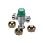 Thermostatic Mixing Valve with PEX Fittings, 1/2&quot; x 1/2&quot;, Aqua-Gard