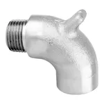 T&S Brass 000269-25 B-0672 SPOUT, ROUGH CHROME PLATED