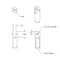T&S 000639-25 Lower Support Rod Clevis with 7/16-14 UN Female Inlets