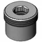 T&S 000870-40 Chrome Plated Half Male Union with 1 1/4-14 UN Male and 1/2-14 NPT Female Inlets