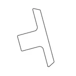 T&S Brass 001802-45 T-HANDLE FOR SUPPLY STOP