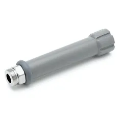 T&S 002987-40 5 13/16" Gray Handle Grip with 3/4"-14 UN Female and 7/8-20 UN Male Connections for Pre-Rinse Spray Valves