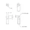 T&S 004713-25 Upper Clevis Support Rod with 3/8-16 UN Female Connections