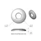 T&S 004831-40 Chrome Plated Escutcheon with Teeth