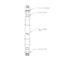 T&S 004989-40 25' Hose Assembly with 3/4" NPT and 1/2" NPT Male Connections