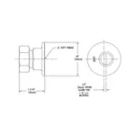 T&S Brass 006848-40 1/2 BSPT INLET FLANGE ASSEMBLY
