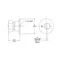T&S 006848-40 Faucet Flange Inlet Assembly with 1/2" BSPT Connections