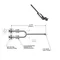 T&S 009616-40 Lower Support Rod Assembly for Service Sinks
