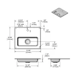T&S Brass 010123-45 GLASS FILLER DRIP PAN (STAINLESS STEEL)