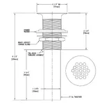T&S Brass 010126-45 GLASS FILLER DRIP PAN DRAIN ASSEMBLY
