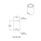 T&S 011196-25 Adapter with 1/2" NPT and 1/2" BSPT Female Connections