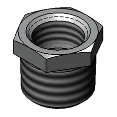 T&S 011811-25 Chrome Plated Faucet Bushing with 3/4" NPTM and 1/2" NPTF Connections