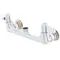 T&S 014217-40 Wall Mount Mixing Faucet with 8" Centers, Eterna Cartridges, and Lever Handles