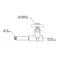 T&S 016094-40 Straight Stop and Nipple for BL-6050-01 Faucet