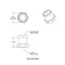 T&S 016145-25 Adapter with 7/8-20 and 1/4" NPT Female Connections