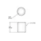 T&S 016211-20 3/4" Brass Supply Nipple with 5/8-27UN Male Connections