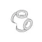 T&S 016804-40 Chrome Plated Faucet Cross with 3/8" NPT Connections