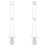 T&S 017269-40 Retro Pedestal Assembly with One Outlet Cube for B-1210-16 Faucets