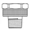 T&S 017575-25 Chrome Plated Adapter with 3/8" NPT and 3/4" GH Connections