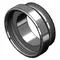T&S 017649-45 Chrome Plated Adapter with 13/16-24 UN Female and 55/64-27 UN Male Connections