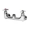 T&S 017925-40 Wall Mount Faucet Base with 8" Centers, Cerama Cartridges, and Check Valves