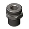 T&S 017960-25 Chrome Plated Adapter with 3/8" NPT and 7/8-20 UN Male Connections