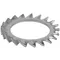 T&S 018036-45 Stainless Steel Washer Lock with 1 1/2" OD and 1" ID Connections and External Teeth