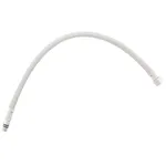 T&S 018544-45 19" Flexible Stainless Steel Supply Hose with 3/8" Compression Swivel Inlets and Check Valve Adapters